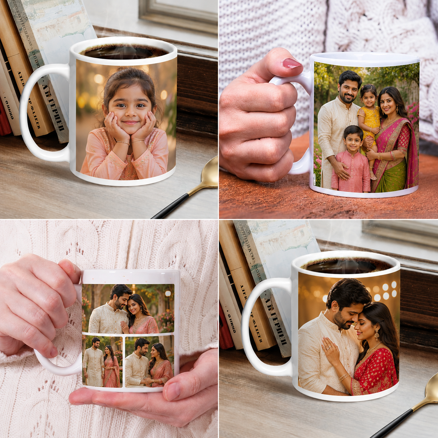 Personalized Photo & Name Coffee Mug – Premium White Ceramic Mug (350ml) | Custom Printed Gift for Birthdays, Anniversaries & Special Occasions